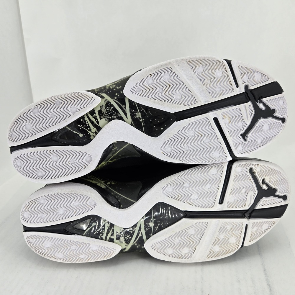 Jordan Air Jordan 8.0 Black Dark Charcoal White Mens 14 Sneakers 467807-001 - Picture 4 of 16